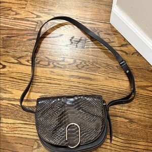 3.1 Phillip Lim Black Snake Print Crossbody Bag